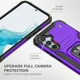 thumbnail image 2 of Casetego for Samsung Galaxy S23 FE Case,Military Grade Rugged Cell Phone Cover with Kickstand Shockproof TPU Protection Bumper Matte Textured Design,Purple, 2 of 7
