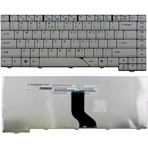 New Laptop Keyboard Replacement for Acer Aspire 4210 4220 4310 4315 4320 4510 4520 AS4520-5582 4710 4720 4720 4720G 4720ZG 4910 4920 5310 5315 AS5315-2142 AS5315-2191 AS5315-2940 US Gray Color