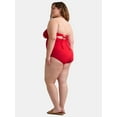 thumbnail image 2 of Time and Tru Women’s and Women’s Plus Bandeau Twist Front One Piece Swimsuit, Sizes XS-3X, 2 of 5