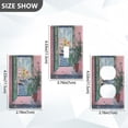 thumbnail image 7 of Yayeee Toggle Light Switch Wall Plate 1-Gang 4.5"x2.7" Home Decorative Outlet Cover, Green Window Sea, 7 of 7