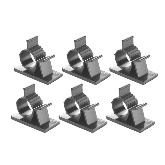 LABSERRON 20Pcs Tiny Black Wire Clamps for Electric Wires with Adhesive Cable Clips