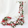 thumbnail image 2 of ZENMELE DIY Decorative Rose Two Color Cane 2.5m 45 Head Flower ( + Rose Red), 2 of 8