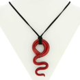 thumbnail image 2 of GlassOfVenice Red Snake Murano Glass Pendant Necklace, 2 of 7