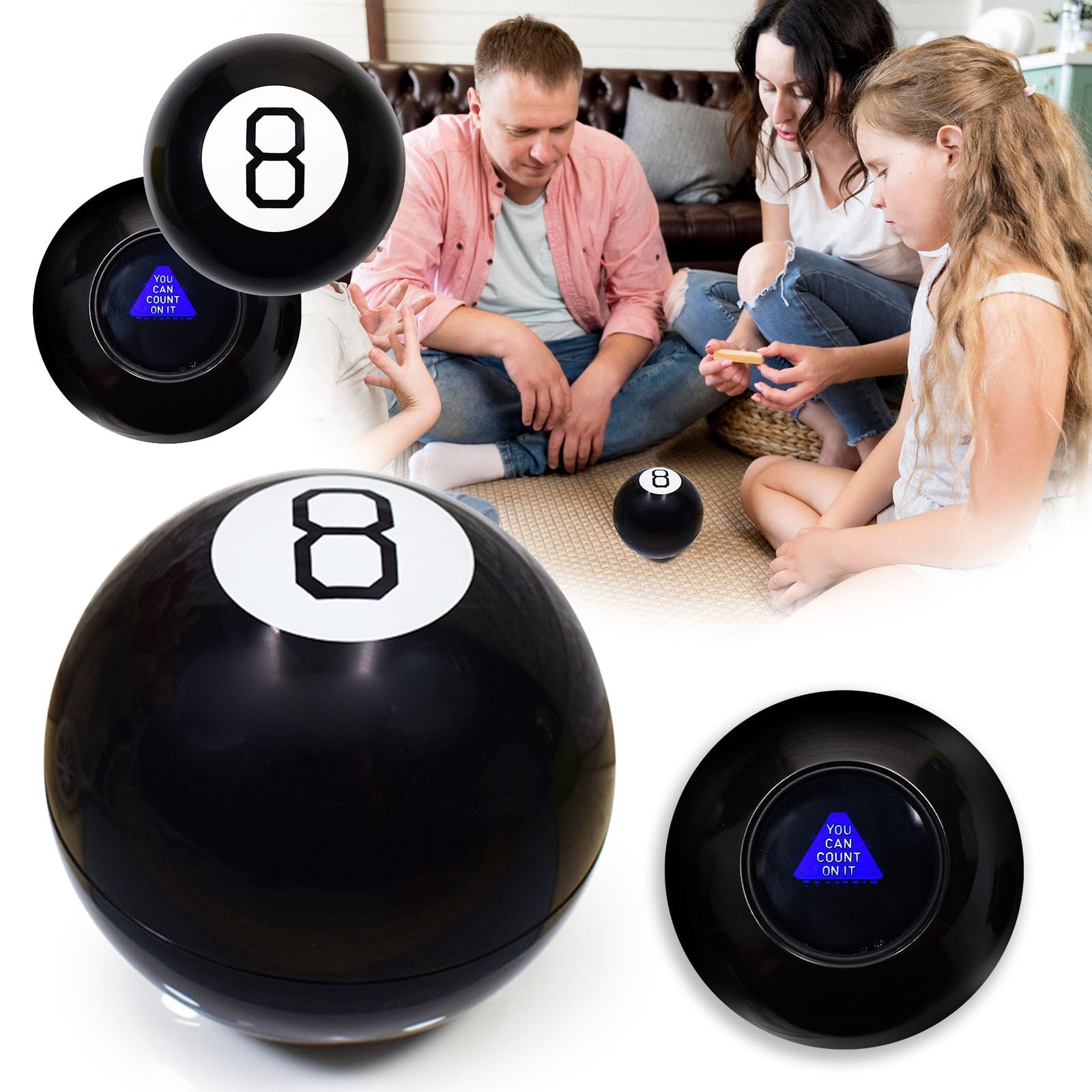 8 Retro Edition Fortune Telling With Floating Answers Novelty Toy Funny Gift Black 500ml