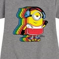 thumbnail image 3 of Despicable Me Minions - Retro Rainbow Skater - Toddler & Youth Girls Fleece Dress, 3 of 5