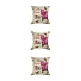 thumbnail image 3 of Maytalsory Easy To Change Flowers Pillowcase Addition To Home Decor Polyester Decorative Pillow Cushion Covers Soft Durable kztym001-1 3Set, 3 of 6