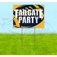 thumbnail image 1 of Tailgate Party Chargers (18" x 24") Yard Sign, Includes Metal Step Stake, 1 of 6