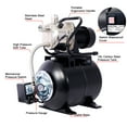 thumbnail image 2 of 1.6HP Shallow Well Pump with Pressure Tank,1320GPH,Automatic Water Booster Jet Pump For Homes Cabins Farms Garden Black, 2 of 7
