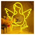 thumbnail image 1 of Letrero De Neón De Ángel Con Luz LED Regulable, Alimentado Por USB Para Dormitorio, Hogar, Bar, Fiesta, Sala De Juegos O Club Decoración 37cmx32.5cm, 1 of 4