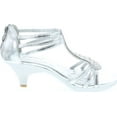 thumbnail image 6 of Delicacy Angie-27 Women's patent open toe rhinestone beads d'orsay zip closure kitten heel dance shoes, 6 of 7