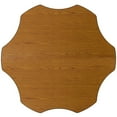 thumbnail image 2 of 60'' Flower Oak Thermal Laminate Activity Table - Height Adjustable Short Legs, 2 of 3