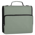 thumbnail image 2 of Haosy 3 Ring Zipper Binder with Shoulder Strap Waterproof Trapper Keeper 2 Inch D-Ring 500 Sheets Capacity, Spearmint, 2 of 8