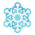 thumbnail image 1 of Vickerman M187911 25 in. White 3D Foam Glitter Snowflake Ornament, 1 of 2