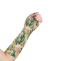 COEQINE Cactus Flower Arm Cast Covers Breathable Cast and Bandage Protector Arm Cast Sleeve with Thumb Cover Anti Scratch Wound Care Supplies for Arm Plaster Size S