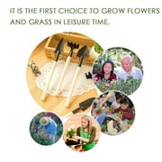 OAVQHLG3B Mini Garden Tool Set,3 Piece Gardening Hand Tools Includes Hand Shovel, Transplant Shovel, Cultivator Hand Rake, Fairy Garden Plant Care
