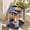 Blue, variant on Portable Side Table with Wheels, Mobile Storage Cart for Bedroom Living Room Study, Multi-Purpose Rolling Rack with Easy Assembly and Space-Saving Design