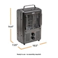 thumbnail image 3 of Calentador de espacio utilitario portátil estilo Milkhouse de 1500 W, 3 of 6