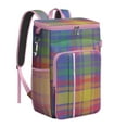 thumbnail image 1 of Vintage Checkered Cooler Backpack - 20L Insulated Soft Cooler Bag with Long-Lasting Cold Retention for Camping, 1 of 5