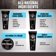 Viking Revolution Mens Facial Skin Care Kit with Face Moisturizer, Facial Scrub, and Eye Cream