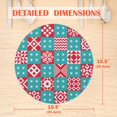 Tangkunup Place Mat Set of 4 Geometric Christmas Winter New Year Xmas