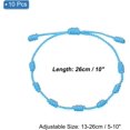 thumbnail image 2 of 10 Pcs Adjustable Cord Bracelet String, 7 Knot Good Luck Handmade Braided String Protection for Women DIY Wrist Jewelry Making, 13-26cm Long, 2 of 5
