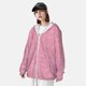 thumbnail image 3 of Fotbe Glitter Pink Chaqueta con Protección Solar UPF 50+ para Hombre y Mujer, Camisa con Capucha y Bolsillos-Small, 3 of 7