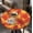 B-autumn Maple Leaf, variant on Outdoor Table Covers Waterproof for Dinner, Apple 52 Inch Fall Round Tablecloth with Elastic Design Useful for Daily Life
