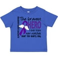 thumbnail image 3 of Inktastic Alzheimer's Disease Bravest Hero I Ever Knew 1 Boys or Girls Toddler T-Shirt, 3 of 5