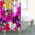 thumbnail image 5 of Waterproof Pioneer Shower Curtain 84x72 Inch Polyester Unique Colorful Floral Shower Curtain for Bathroom Hotel Home Decor with 12 Plastic Hooks, 5 of 5