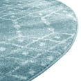 thumbnail image 5 of Unique Loom Paxon Trellis Collection Area Rug - Maeve (4' x 6' Oval Teal blue/Ivory), 5 of 7