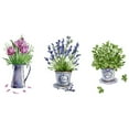 thumbnail image 2 of Pegatinas de pared con diseño de flores, para sala de estar, dormitorio, cristal, ventana, decoración, papel de grafiti, 2 of 9