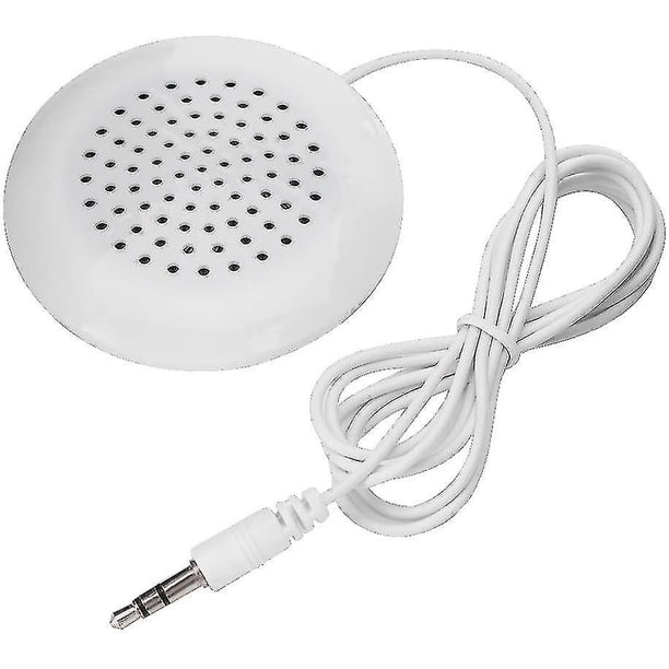 Mini parlantes portátiles para sonido estéreo de viaje, 3,5 mm, blanco-YNP