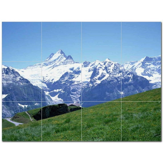 Mountain Photo Ceramic Tile Mural Kitchen Backsplash Bathroom Shower 405520-S43