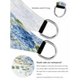 thumbnail image 5 of Blue Floral Sun Shade Sail 8' x 10', Summer Country Blue Hydrangea Floral Butterfly Rectangle Outdoor Sunshade Canopy, Waterproof UV Block Patio Covers for Garden Yard Beach, 5 of 9