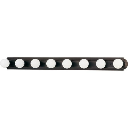 Nuvo Lighting 63349 - 8 Light (Twist and Lock Base) 48" Mahogany Bronze Finish Vanity Light Fixture (60-3349)