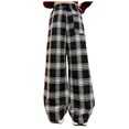 thumbnail image 6 of Kogui Baggy Sweatpants for Girls Trendy Girl's Wide Leg Sweatpants Elastic High Waisted Baggy Pants Size 6-7 (Black,6-7 Years), 6 of 9