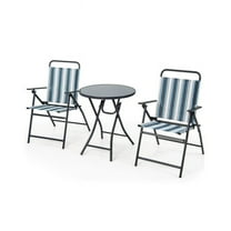 Aimee Lii 3 Pieces Outdoor Folding Chair Set Portable Folding Chair Set, Outdoor Patio Furniture