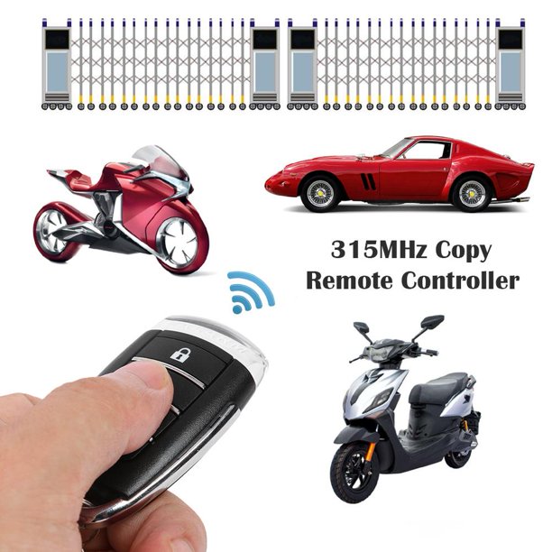 5 uds 4 teclas copia Control remoto motocicleta garaje controlador inalámbrico
