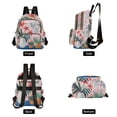 thumbnail image 4 of FORMRS Mini Backpack Purse for Women Travel Daypack Casual Shoulder Bag, Flowers and Leaves, 4 of 7