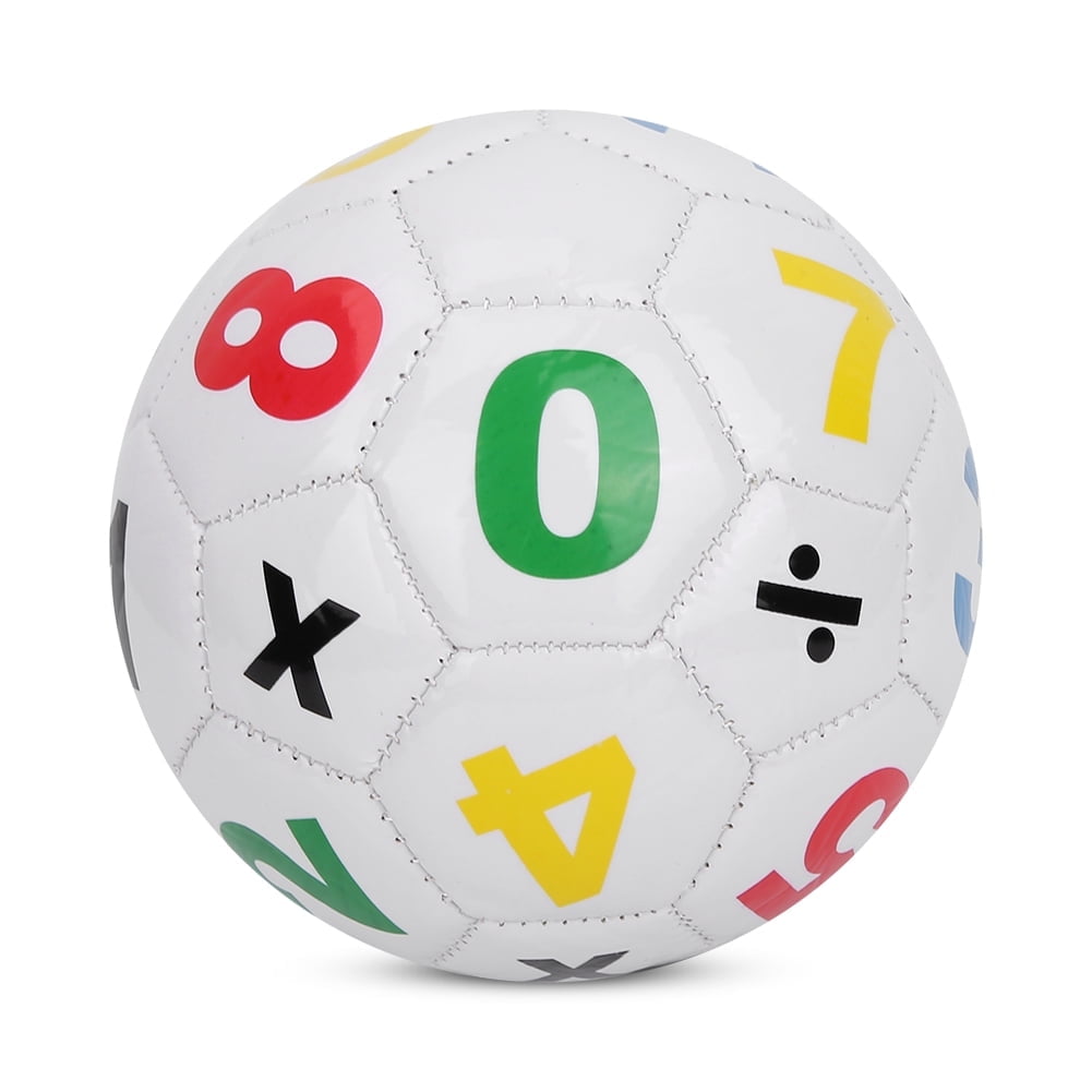 M Buder Children Outdoor Sport Football Soccer Ball Size 2 Exercise Sports Equipment White Number 14 inches / 35.5 cm Miniature Training Play Ball for Kids Toddlers Indoor Outdoor Fun
