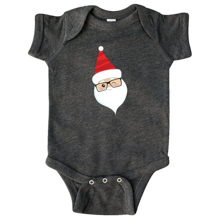 

Inktastic Santa Claus Hipster Santa Winking Santa Red Hat Gift Baby Boy or Baby Girl Bodysuit