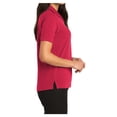 thumbnail image 3 of Womens Rapid Dry Cotton/Polyester Polo T-Shirt Red Large, 3 of 6
