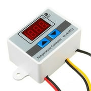 Teissuly XH-W3001 DC 110V-220V 1500W 10A Microcomputer Digital Temperature Controller Digital Display Thermostat Control Switch and NTC 10K Thermistor Sensors Digital Temperature Probe
