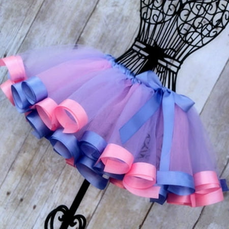 Toddler Kids Girls Party Ballet Dance Wear Tutu Skirt Dress Pettiskirt