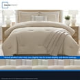 thumbnail image 5 of Mainstays Tonal 5-Piece Taupe Stripe Matelasse Comforter Set, Full/Queen, 5 of 14
