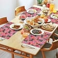 thumbnail image 2 of Chihuahua and Flower Florals Summer Placemats Table Placemats Set Of 4-Linen Kitchen Washable Placemats Table Mats 11.8"x17.7"Non-Slip Heat Resistant, 2 of 6