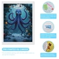 thumbnail image 3 of Diamond Art Kits for Adults - Blue Octopus Underwater Holiday Scene 5d Diamond Painting for Adults, Diamond Art for Adults Beginners, Frameless Diamond Painting Kits for Adults for Home Wall Decor, 3 of 7