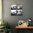 thumbnail image 6 of Golf Canvas Wall Art Golf Pictures Black and White Golf Course Wall Decor for Living Room Bedroom Bathroom Home Decorations Painting Framed Artwork Ready to Hang (16''''W x 16''''H x 4), 6 of 6