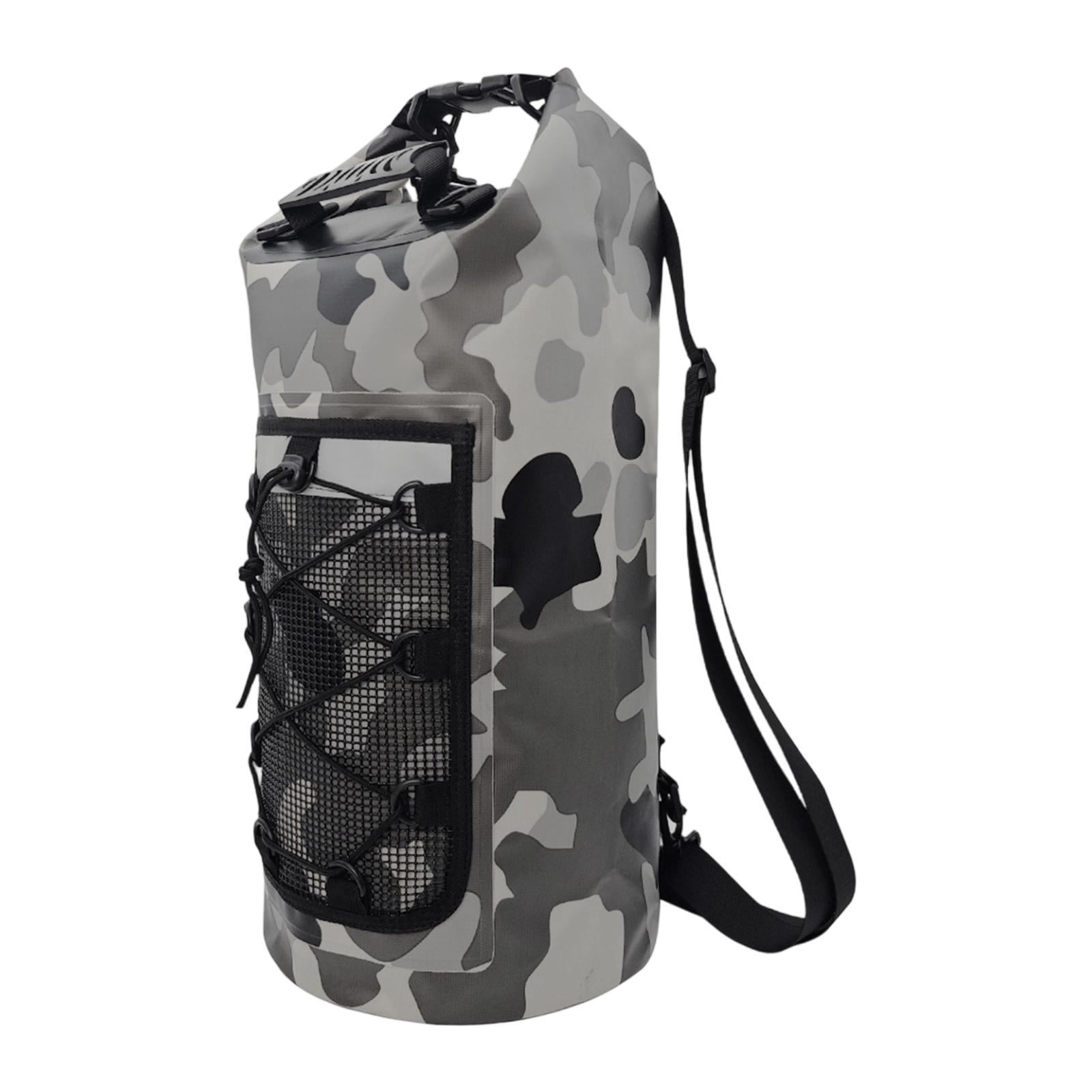 harayaa Waterproof Bag Multifunctional Dry Backpack Dry Bag with Comfortable Handle Mesh Gray