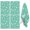 Teal Daisy Flower, variant on 2 Pcs Funny Kitchen Towels,Teal Daisy Flower Yellow Centers Pattern Microfiber Dish Towels,Kitchen Tea Towels,Kitchen Towel Set (18" X 26")